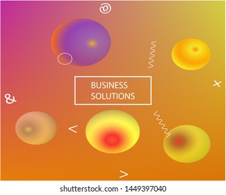 Gradient smooth mesh background. Vector illustration art. Fresh backdrop with simple muffled colors. Orange eco template for your poster, banner or graphic design.