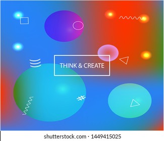 Gradient smooth mesh background. Vector illustration concept. Dynamic backdrop with simple muffled colors. Blue eco template for your poster, banner or graphic design.