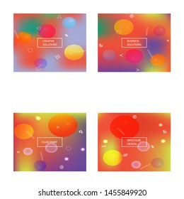Gradient smooth mesh background. Vector illustration concept. Dynamic backdrop with simple muffled colors. Red eco template for your poster, banner or graphic design.