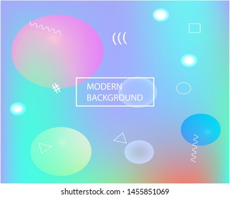 Gradient smooth mesh background. Vector illustration texture. Commercial backdrop with simple muffled colors. Blue eco template for your poster, banner or graphic design.