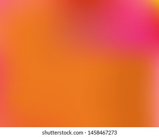 Gradient smooth mesh background. Vector illustration layout. Simple backdrop with simple muffled colors. Orange eco template for your poster, banner or graphic design.