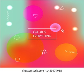 Gradient smooth mesh background. Vector illustration flyer. Dynamic backdrop with simple muffled colors. Red eco template for your poster, banner or graphic design.