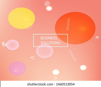 Gradient smooth mesh background. Vector illustration elements. Fresh backdrop with simple muffled colors. Pink eco template for your poster, banner or graphic design.
