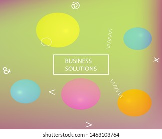 Gradient smooth mesh background. Vector illustration flyer. Liquid backdrop with simple muffled colors. Green eco template for your poster, banner or graphic design.
