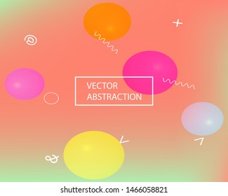 Gradient smooth mesh background. Vector illustration layout. Commercial backdrop with simple muffled colors. Pink eco template for your poster, banner or graphic design.