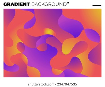 Gradient Smooth and Vibrant Color Background for Cover, Poster, Magazine, Book.
