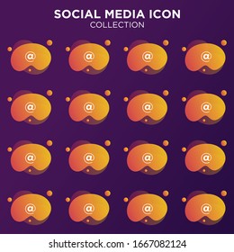Gradient Social Media Icon Collection