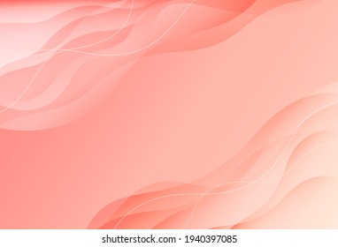 Gradient soft background in pastel colors. Liquid dynamic shapes abstract composition. Fluid modern template for poster, banner, Wallpaper. Vector illustration