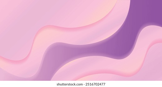 Gradient soft background in pastel colors. Liquid dynamic shapes abstract composition