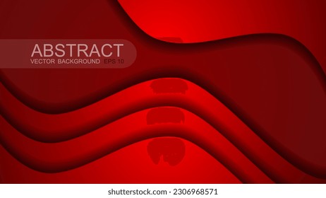 Gradient soft background in red color. Liquid dynamic shapes abstract composition. Fluid modern template for posters etc. Vector EPS10 illustration.