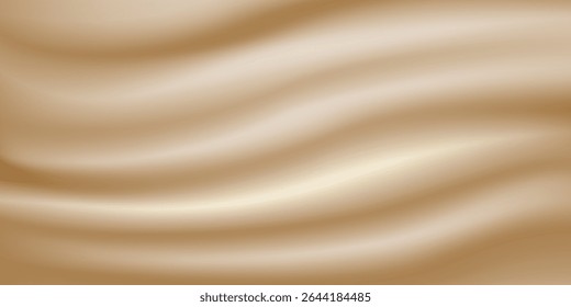 Gradient soft background in walm shades. Red, orange, copper, bronze  retro mood backdrop. Defocused abstract banner. Silk imitation. Waves. 