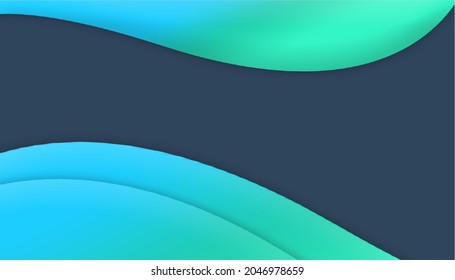 Gradient soft Blue shapes background illustration, simple decorative background