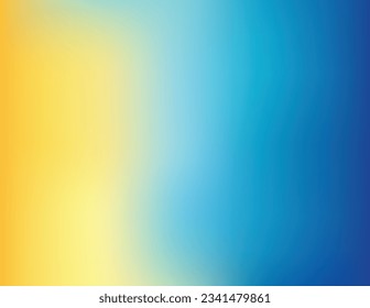 Plantilla de diseño de fondo de color azul y amarillo degradado.