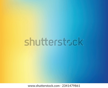 Gradient soft blue and yellow color background design template.