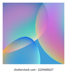 Gradient soft color square background. Modern screen background design. Perfect for social media, mobile app, web design etc. Vector illustration