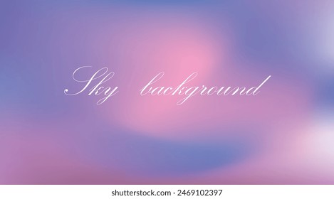 Gradient soft pastel colored sky cloudy background . Blurred mesh gradient poster, banner