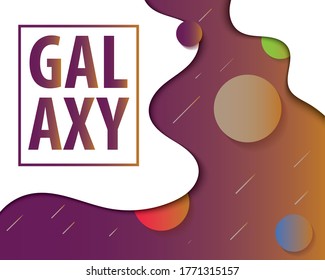 gradient space with planets background