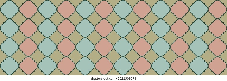 Gradient Sparkle Pattern. Cool Arabic Pattern. Rich Arabesque Mosaic. Quatrefoil Eastern Ethnic Tesselation. Traditional Seamless Arabian Banner. Simple Geo Trellis. Geometric Trellis Tile.