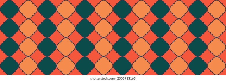 Gradient Sparkle Pattern. Elegant Seamless Persian Paper. Rich Ottoman Pattern. Quatrefoil Moroccan Ethnic Tesselation. Modern Geo Curved. Geometric Trellis Tile. Cool Arabian Mosaic.