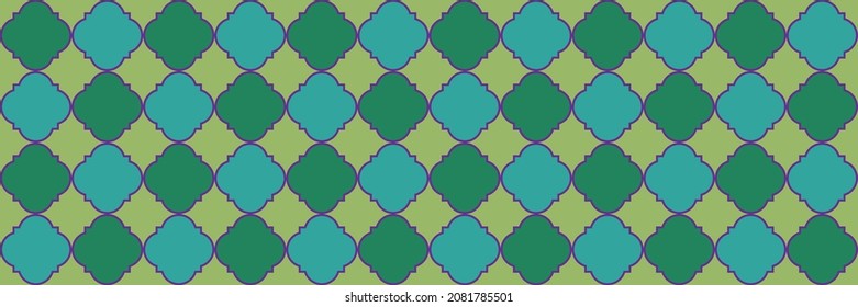 Gradient Sparkling Pattern. Geometric Trellis Tile. Trendy Geo Clover. Quatrefoil Persian Ethnic Tesselation. Elegant Seamless Eastern Banner. Royal Arabesque Pattern. Cool Oriental Mosaic.