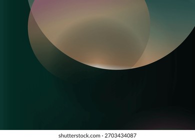 Una esfera degradada con colores giratorios y luz suave, creando una sensación de profundidad y movimiento.