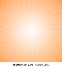 Gradient spiral background - vector graphic from rotating rays