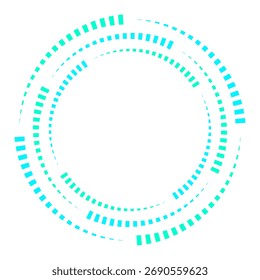 Gradient Spiral Circular Frame Isolated on White Background. Vector Illustration