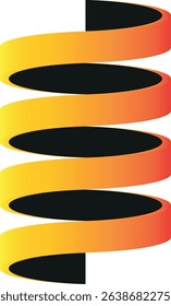 Gradient Spiral Ribbon Design Example