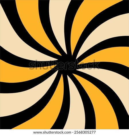 Gradient with a spiral shape with black, yellow and white base colors