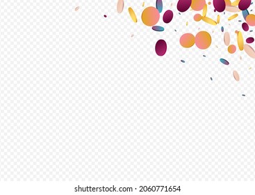 Farbiger, fliegender violetter Hintergrund. Unicorn Abstrakter Dot Banner. Karneval-Tapete. Rainbow Vector Texture.