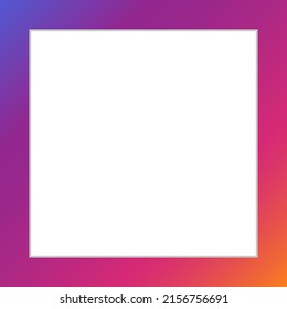 Gradient Square Border Frame Background Stock Vector (Royalty Free ...