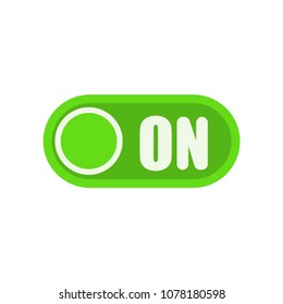 Gradient Square Switch On and Off Button