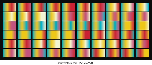 Farbverlauf Quadrate mehrfarbige geometrische Formen lebendige Farbtöne Übergang Mischung für Hintergründe