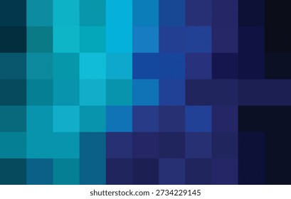 Gradient of squares water palette