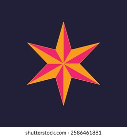 Gradient Star Design Vector Illustration