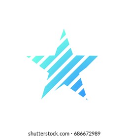 Gradient star figure