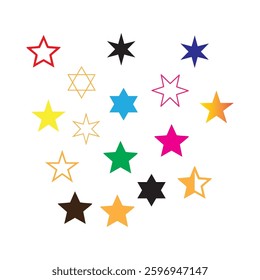 Gradient Star Icons for Modern and Trendy Designs