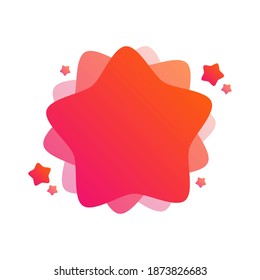 Gradient Star Liquid Banner Template Design
