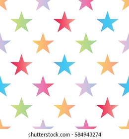 Gradient star seamless pattern.