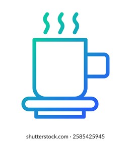 Gradient Steaming Mug Illustration Graphic