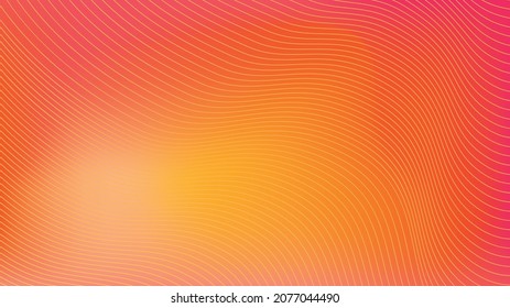 Gradient stripe abstract background. Smooth soft and warm bright tender   red, yellow, orange  gradient for app, web design, web pages, banners, greeting cards. Vector illustration design. 