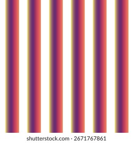 Gradient Stripe Pattern Vector – Red and Purple Lines with Yellow Glow on White Background.