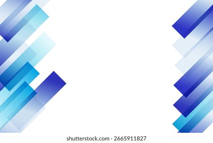 Farbverlauf-Streifen, Vektor, weißer Hintergrund. Blaues Diagonalform Poster. Abstrakte Liniendarstellung. Modernes Banner.