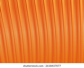 Gradient striped texture wallpaper presentation orange background abstract lines pattern. Orange gradient abstract wavy lines on orange background for business, brochure template, booklet, flyer, etc.