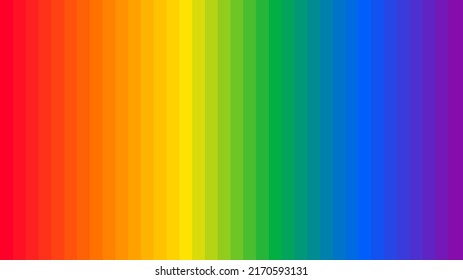 Gradient stripes line colorful rainbow background design. Happy LGBT pride month theme vector template. 