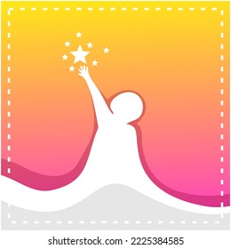 gradient style child dream  background template