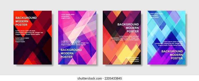 Gradient style cover minimalist shape and poster trendy color background