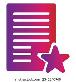 gradient style letter icon isolated on white background