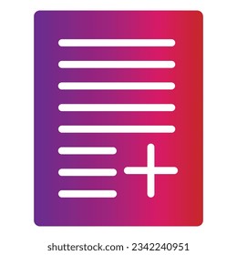 icono de letra de estilo de degradado aislado en fondo blanco