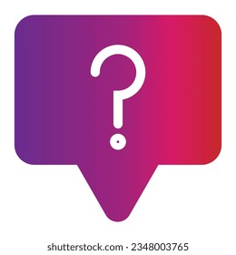 icono de charla de estilo de degradado aislado en fondo blanco